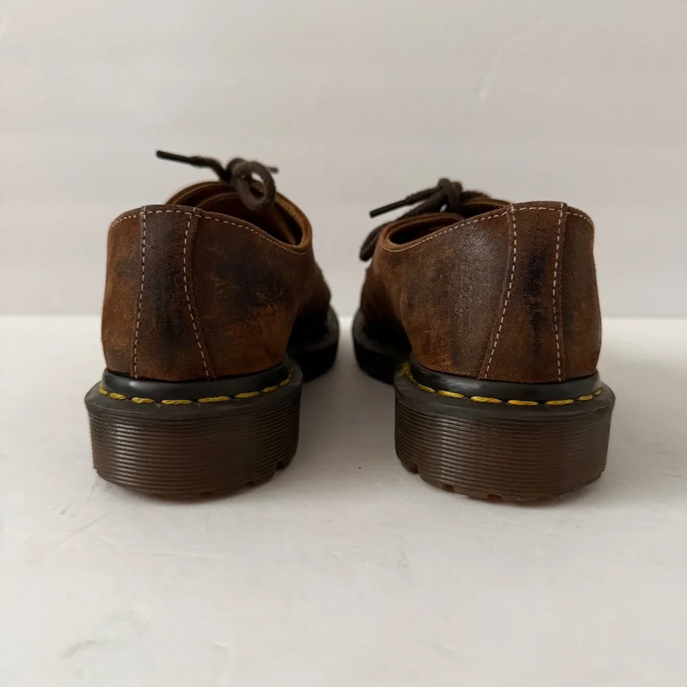 Dr. Martens 1461 Made In England Commander Oxford Shoes 3 Eye Brown Men's Size 6
